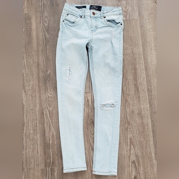 kids Lucky jeans Zoe skinny, distressed and torn size 12 - Picture 1 of 4